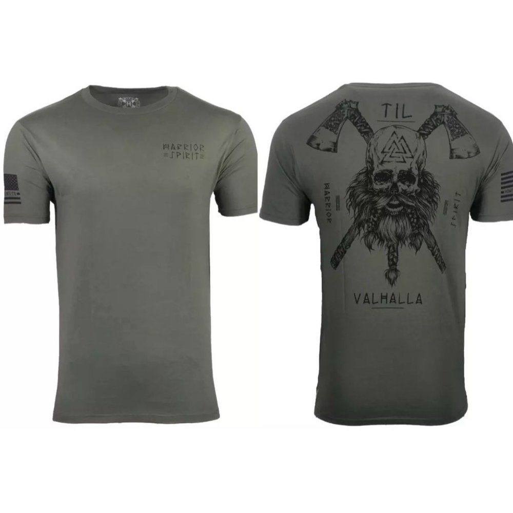 Howitzer Style Men's T-Shirt VALHALLA SPIRIT Military Grunt S M L XL 2XL